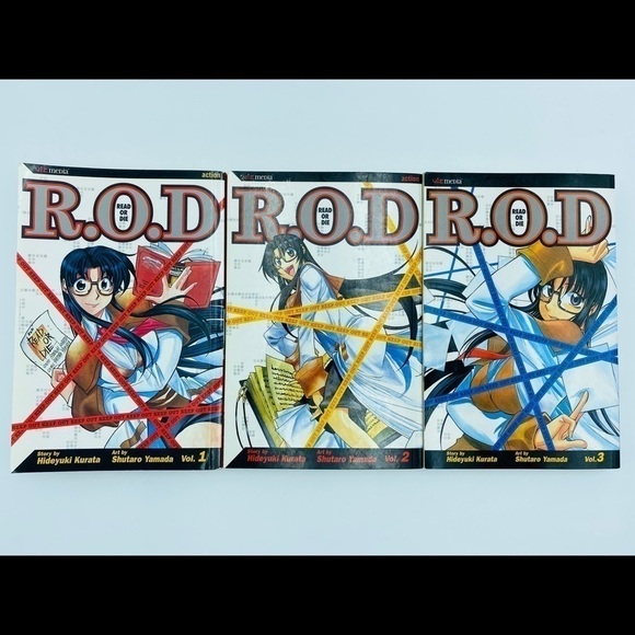 R.O.D. (Read Or Die) Manga English Book Lot Volumes 1-3 Hideyuki Kurata - Picture 1 of 3